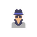 hacker icon. Element of cyber security icon for mobile concept and web apps. Colored hacker icon can be used for web and mobile Royalty Free Stock Photo
