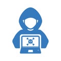 Hacker Icon, Hacking, Cyber Crime, Stealing Data