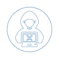 Hacker Icon, Hacking, Cyber Crime, Stealing Data