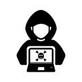 Hacker Icon, Hacking, Cyber Crime, Stealing Data