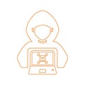 Hacker Icon, Hacking, Cyber Crime, Stealing Data