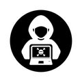 Hacker Icon, Hacking, Cyber Crime, Stealing Data