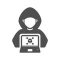 Hacker Icon, Hacking, Cyber Crime, Stealing Data