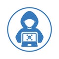 Hacker Icon, Hacking, Cyber Crime, Stealing Data