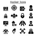 Hacker icon set