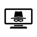 Hacker icon vector design template basic RGB