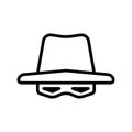Hacker icon vector design template basic RGB