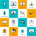 Hacker Icons Flat Line