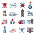 Hacker icons set