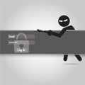 Hacker, Internet security concept Royalty Free Stock Photo