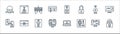 Hacker line icons. linear set. quality vector line set such as hacker, access, programming, bitcoin, spy, hacker, access, malware