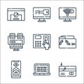 hacker line icons. linear set. quality vector line set such as phishing, programming, access, malware, access, programming, wifi,