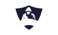 Hacker Logo Design - Cyber Security Hacker - Anonymous hacker logo template