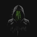 Hacker Logo Design - Cyber Security Hacker - Anonymous hacker logo template