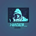 Hacker logo - vector