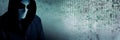 Hacker with mask. Concept of dark web, hacking cybersecurity. AI generated image Royalty Free Stock Photo