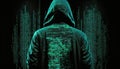 Hacker portrait illustration