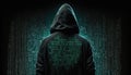 Hacker portrait illustration