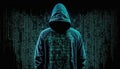 Hacker portrait illustration