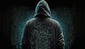 Hacker portrait illustration