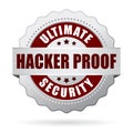 Hacker proof security icon