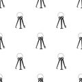 Hacker`s lockpicks icon in black style isolated on white background. Hackers and hacking symbol stock vector