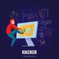 Hacker Safe Composition Royalty Free Stock Photo
