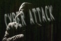 Cyber attack - hacker silhouette