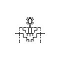 Hacker, spyware icon on white background. Can be used for web, logo, mobile app, UI UX
