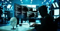 Hacker Stealing Data From Computer Royalty Free Stock Photo