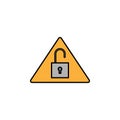 Hacker, system hacked icon. Can be used for web, logo, mobile app, UI, UX Royalty Free Stock Photo
