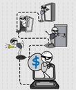 Hacker thief money