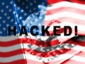 Hacker Typing Hacked Data Alert 3d Illustration Royalty Free Stock Photo