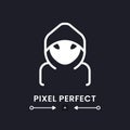 Hacker white solid desktop icon