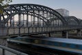 The Hackerbruecke bridge in Munich, Germany Royalty Free Stock Photo