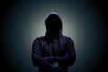 Hackers with a darkness. Royalty Free Stock Photo