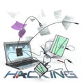 Hacking concept illustration Royalty Free Stock Photo