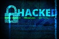 Hacking, internet cyber security background, hacking concept