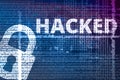 Hacking, internet cyber security background, hacking concept