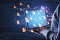 Hacking and malware concept Royalty Free Stock Photo