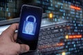 Hacking mobile devices by hackers. Data protection in the cloud