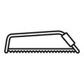 Hacksaw icon, outline style