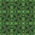 Had drawn linear green vector pattern