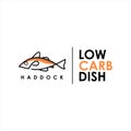 Haddock Fish Logo Animal Seafood Vector Icon