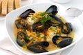 Haddock and mussel stew Royalty Free Stock Photo