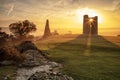 Sunrise at Hadleigh Castle Essex, UK