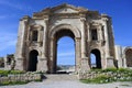 The Hadrian gate in Jerash. Jordan Royalty Free Stock Photo