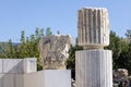 Hadrian Library, remains of Roman Emperor Hadrian building in antique times, Athens, Greece