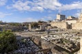 Hadrian Library, remains of Roman Emperor Hadrian building in antique times, Athens, Greece