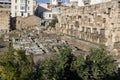 Hadrian Library, remains of Roman Emperor Hadrian building in antique times, Athens, Greece